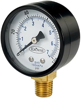 Krowne 23-203 Hydrosift Pressure Gauge for Water Filters