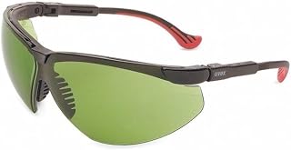 Uvex by Honeywell Genesis XC Safety Glasses, Black Frame with SCT-Low IR Lens & HydroShield Anti-Fog Coating (S3304HS)