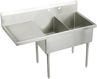Elkay SS8248L4 Commercial Sink, Lustrous Satin Finish