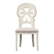Solid Wood Splat Back Side Chair by Starlight Canyon Home – Solid + Manufactured Wood, White