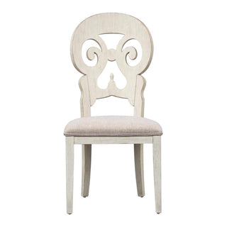 Solid Wood Splat Back Side Chair by Starlight Canyon Home – Solid + Manufactured Wood, White