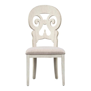 Solid Wood Splat Back Side Chair by Starlight Canyon Home – Solid + Manufactured Wood, White