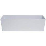 Modular Food Bar Pan 1/2 Size Long Bright White Melamine - 6"H by HUBERT – Melamine, Model H0132-BWHITE