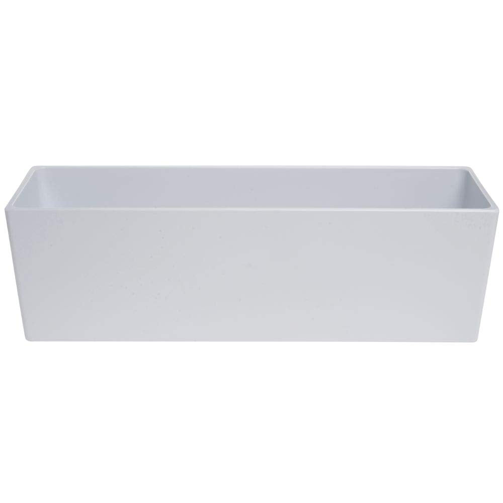 Modular Food Bar Pan 1/2 Size Long Bright White Melamine - 6"H by HUBERT – Melamine, Model H0132-BWHITE