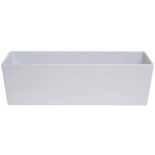 Modular Food Bar Pan 1/2 Size Long Bright White Melamine - 6"H by HUBERT – Melamine, Model H0132-BWHITE