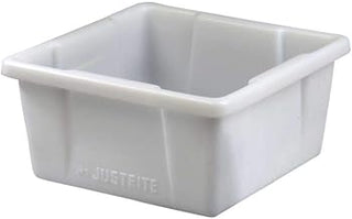 Justrite 84003 Polyethylene HPLC Can Spill Basin, 5 Gallon Capacity | 14-7/8" Width x 7-5/8" Height x 14-7/8" Depth, Translucent