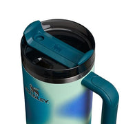 STANLEY Turquoise Pattern (Coastal Teal) / 40 Ounces / Quencher H2.0 FlowState Tumbler Tumblers