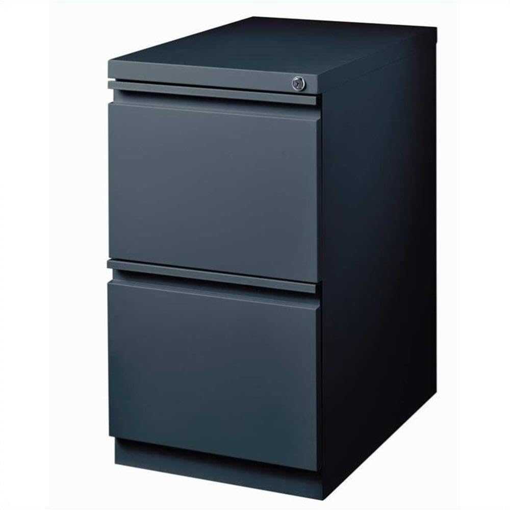 20" Deep 2 Drawer Mobile File Cabinet File in Charcoal by Hirsh Industries – One Size, Alloy Steel, Classic Charcoal, Model 19328