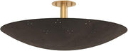 Bern Three Light Flush Mount Vintage Brass/Bronze