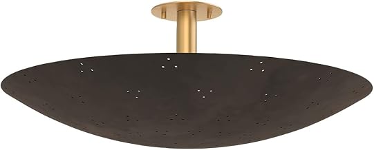 Bern Three Light Flush Mount Vintage Brass/Bronze