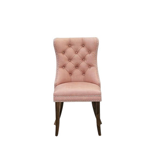 Wood Parsons Dining Chair by Furnifact – Wood, Beige Red