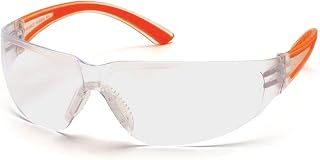 SO3610S Cortez Safety Glasses Orange Temples with Clear Lens (12 Pair) by Pyramex