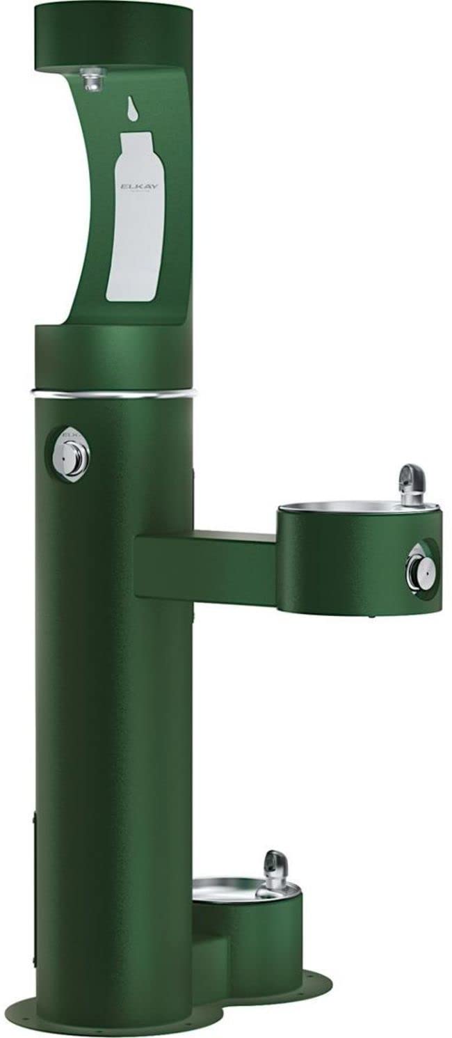 Bi-Level Pedestal Ftn W/Upper Bf & Dog Bowl by Elkay – Blue, Model LK4420BF1UDBBLU