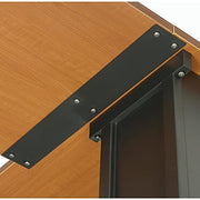 Table Top Connector Bracket by Global Industrial – 23-5/8"L x 3-1/8"W x 3-1/8"D, Metal, Black, Model 277500