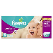 Pampers Size 5 / 108.0 / White Baby Diapers