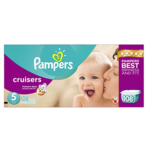 Pampers Size 5 / 108.0 / White Baby Diapers