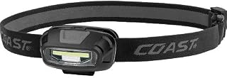 Coast® FL13 255 Lumen Dual Color (White & Red) LED Headlamp, Batteries & Hard Hat Clips Included, Grey