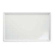 ® Platter Rectangular White Melamine- 20" L x 12" W x 2" H by HUBERT – Large, Melamine, White, Model H0019-WHITE