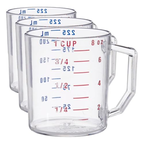 Cambro 투명. / 1 cup (Pack of 3) / 8.0 ounces Cups