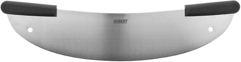 HUBERT Pizza Rocker Knife with Two Black Plastic Handles Stainless Steel - 20" L Blade