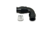 90 Degree Hose Fitting -8AN by Vibrant Performance – Stock, Aluminum, Black, Model 28908