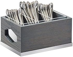 CAL-MIL 3811-83 3 Section Silverware Holder, Ashwood, 9.5" x 7"