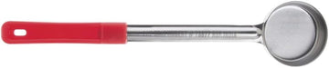 HUBERT 2 oz Portion Control Server Stainless Steel with Red Plastic Handle - 13"L