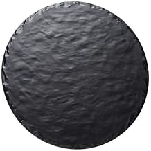 Cal-Mil 3502-12-65M Round Faux Slate Serving Board, 12" Diameter, 0.25" Height, Melamine (Pack of 6)