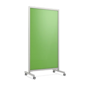 EZ Mobile Glassboard by Ghent – 75" H x 38" W, Glass, Green, Model EZ1NA7538GN