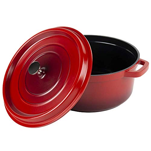 GET 6.5 Quart / Round / Red Dutch Ovens