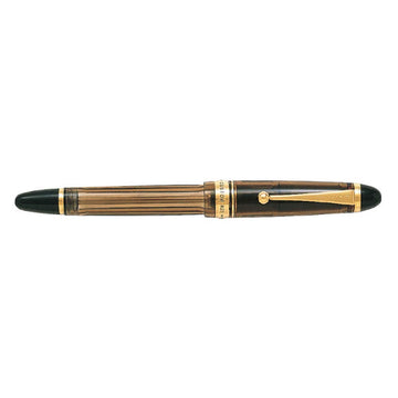 "CUSTOM 823 - Plunger Type/Transparent Brown (nib : Fine) by PILOT – 1 Count (Pack of 1), Cap : resin, Brown, Model FKK3MRPBNF
