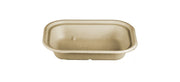 World Centric TR-SC-U8L 100% Compostable Unbleached Plant Fiber 1 Compartment Trays with PLA Lining, 17 oz., 8" x 6" x 1.5" (