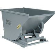 Heavy-Duty Self-Dumping Hoppers - 3/4 Cu Yd - Gray by PONLEE – 4000.0 pounds, Steel, Gray, Model 7577GY238324GY