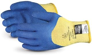 Superior Glove S10KLXFB Dexterity LX Kevlar String Knit Glove with 3/4 Latex Coating, Work, Cut Resistant, 10 Gauge Thickness, Size 9 (Pack of 1 Pair)