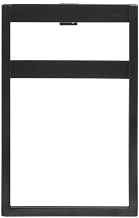 Black Metal Sign Holder with Bracket – Fits 7" x 11" Signs