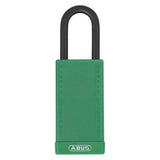 Lockout Padlock by ABUS – 1.5-Inch, Aluminum, Green, Model 74LB/40 KD GREEN