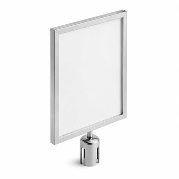 Stainless Steel Sign Frame by Glownary – 12" x 16 3/4", Aluminum, white, Model 164signa3ss