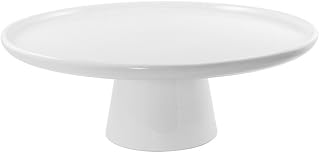 10 Strawberry Street Whittier 8.5" Cake Stand, Set of 2, White