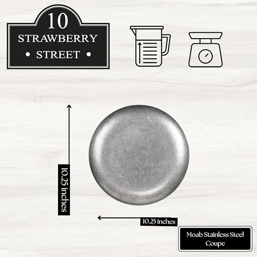 10 Strawberry Street 10.25" / Stainless Steel / 1 Dinner Plates