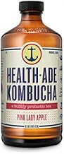 Health-Ade Kombucha, Pink Lady Apple, 16 Ounce (Pack of 12)