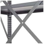 Universal Brace Kit by Global Industrial – 1.25"L x 51"W x 0.67"H, Steel, Gray, Model GLBK100