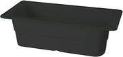 G.E.T. Enterprises GET ML-21-BK Half-Size Insert Melamine Food Pan, 4" Deep, Black