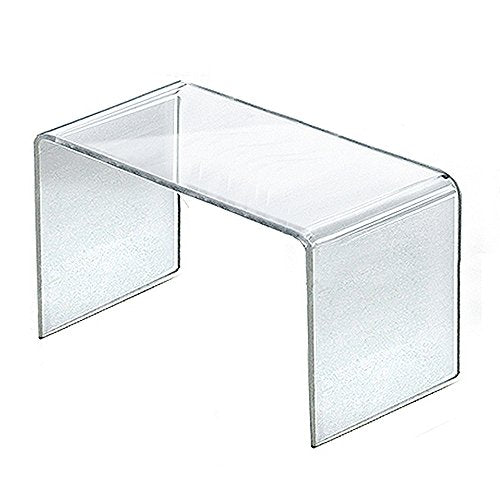 Azar Displays 8 X 4.5 / Clear / 1 Risers