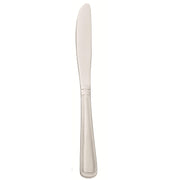 Classic Rim Fluted Dinner Knife - Dozen by World Tableware – Silver, Model 139 5262