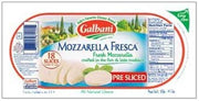 Galbani Fresh Mozzarella Cheese Pre-Sliced Log, 16 Ounce -- 6 per case.