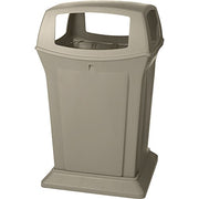 Rubbermaid Commercial Products Beige / 45 Gallon / Open Sided Trash, Recycling & Compost