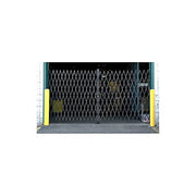 10'W Double Folding Security Gate by Global Industrial – 11"L x 61"W x 4"H, Steel, Gray, Model 241689