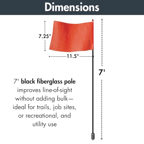 Checkers Black Pole / 11-1/2" L X 7-1/4" W / 1 Flags