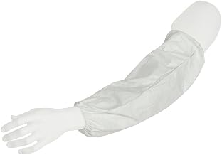 DuPont - TY500SWH00020000 Tyvek 400 TY500S 18-Inch Disposable Protective Sleeve with Elastic at Both Ends, White, Universal Size (Pack of 200)