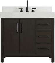 Elegant Kitchen and Bath 36" Single Bathroom Vanity in Mocha Brown